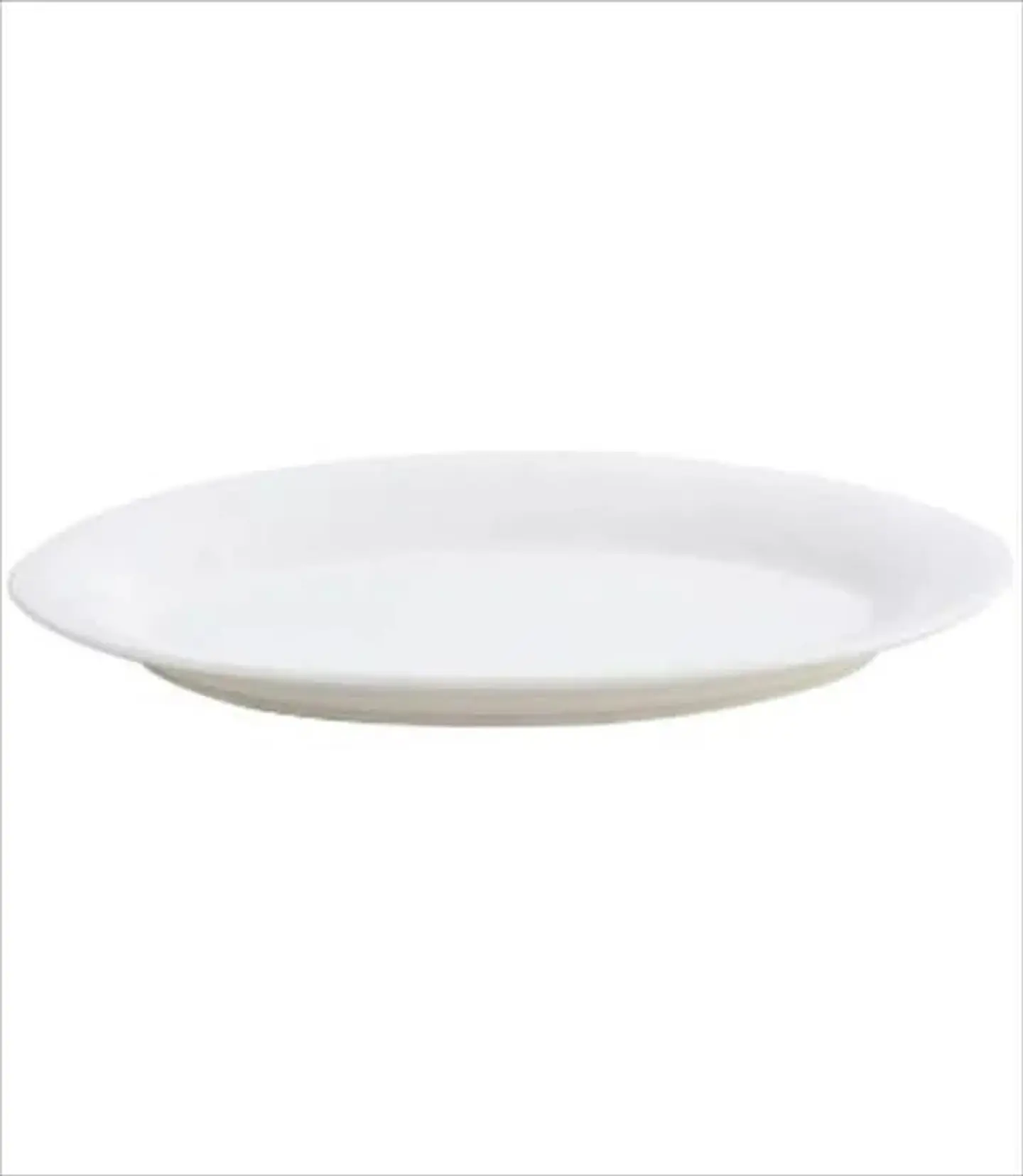 PLATO OVAL 30.5CM PORCELANA BLANCA HALLEN 1