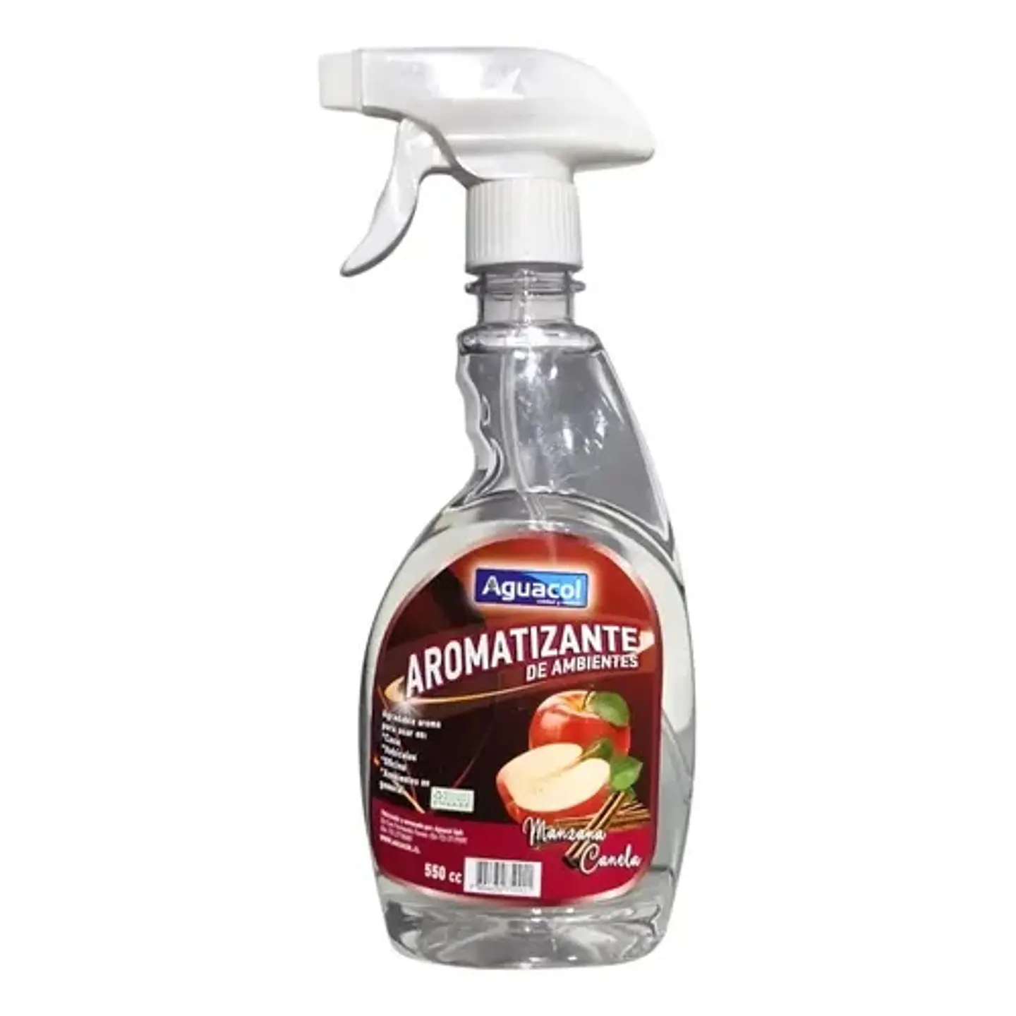AROMATIZANTE AMBIENTAL Y TELAS AGUACOL 500CC MANZ CANELA 1