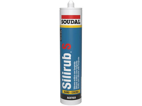 SILIC BLANCA 300ML SOUDAL SILIRUB S FUNGICIDA