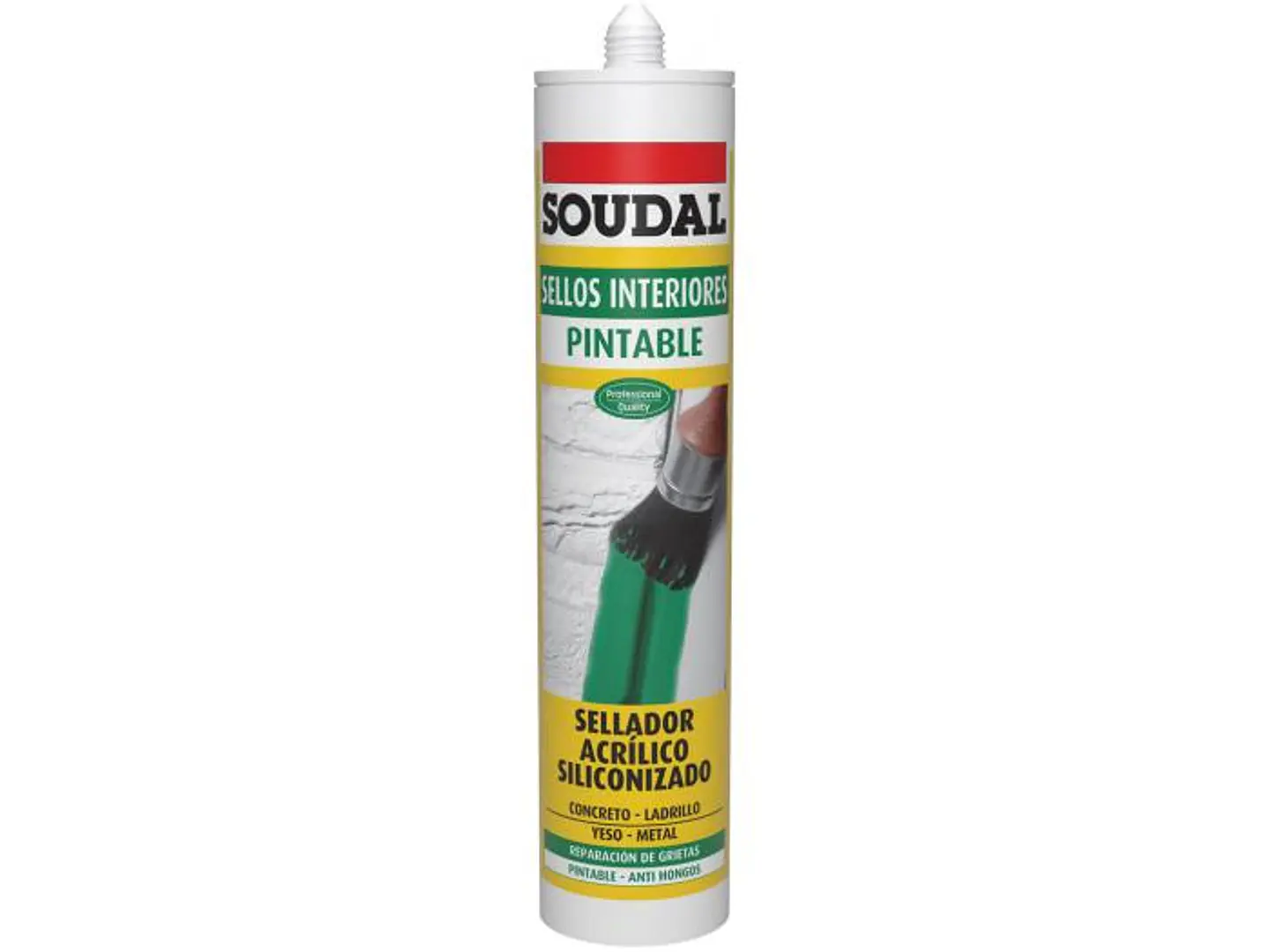 SELLADOR ACRILICO SOUDAL BLANCA PINTABLE 300ML 1