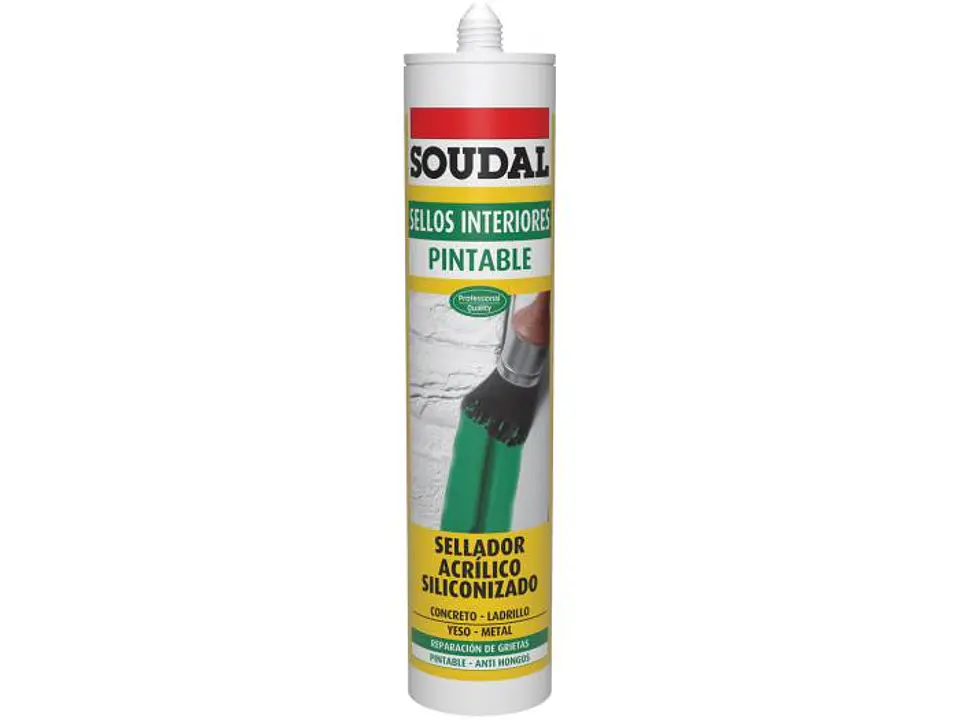 SELLADOR ACRILICO SOUDAL BLANCA PINTABLE 300ML 1
