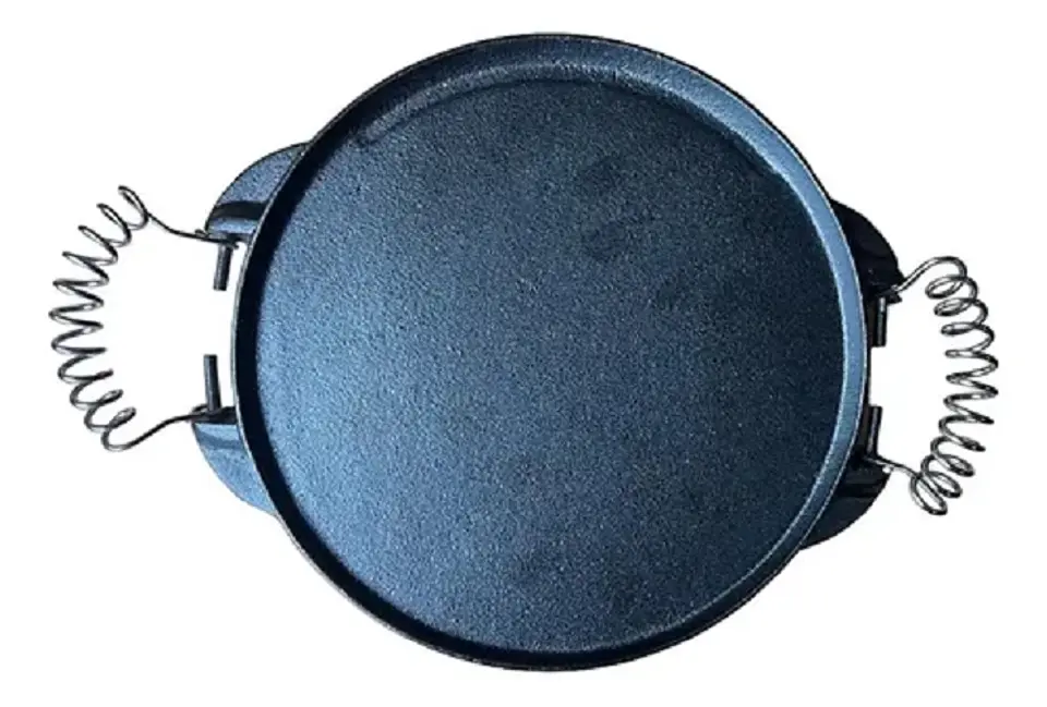PLANCHA CHURRASQUERA FIERRO FUNDIDO REDONDA 1