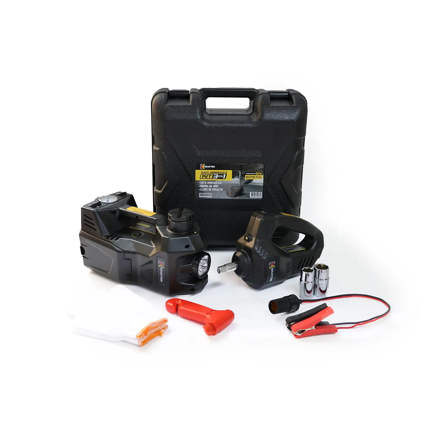 GATA HIDRAULICA KRAFTER KIT 3 EN 1 1