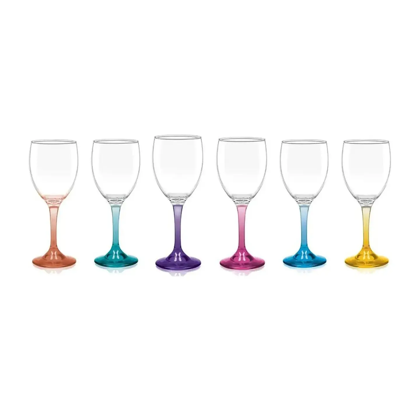 DISPLAY 6 COPAS VINO VERSALLES PIE COLOR 1