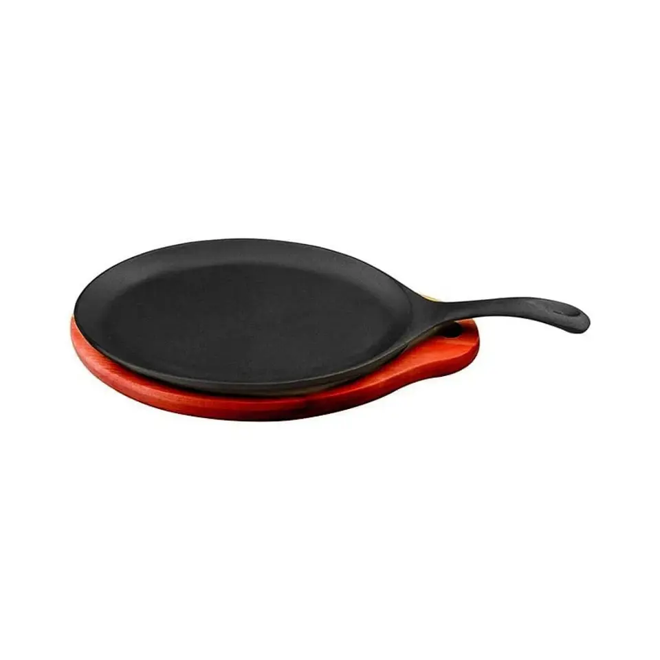 PLANCHA OVALADA CON MANGO BASE MADERA 1