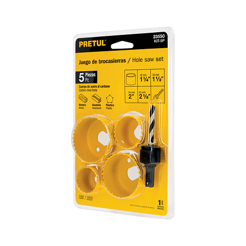 KIT SIERRA COPA DIAMANTADO PRETUL 5 PIEZAS