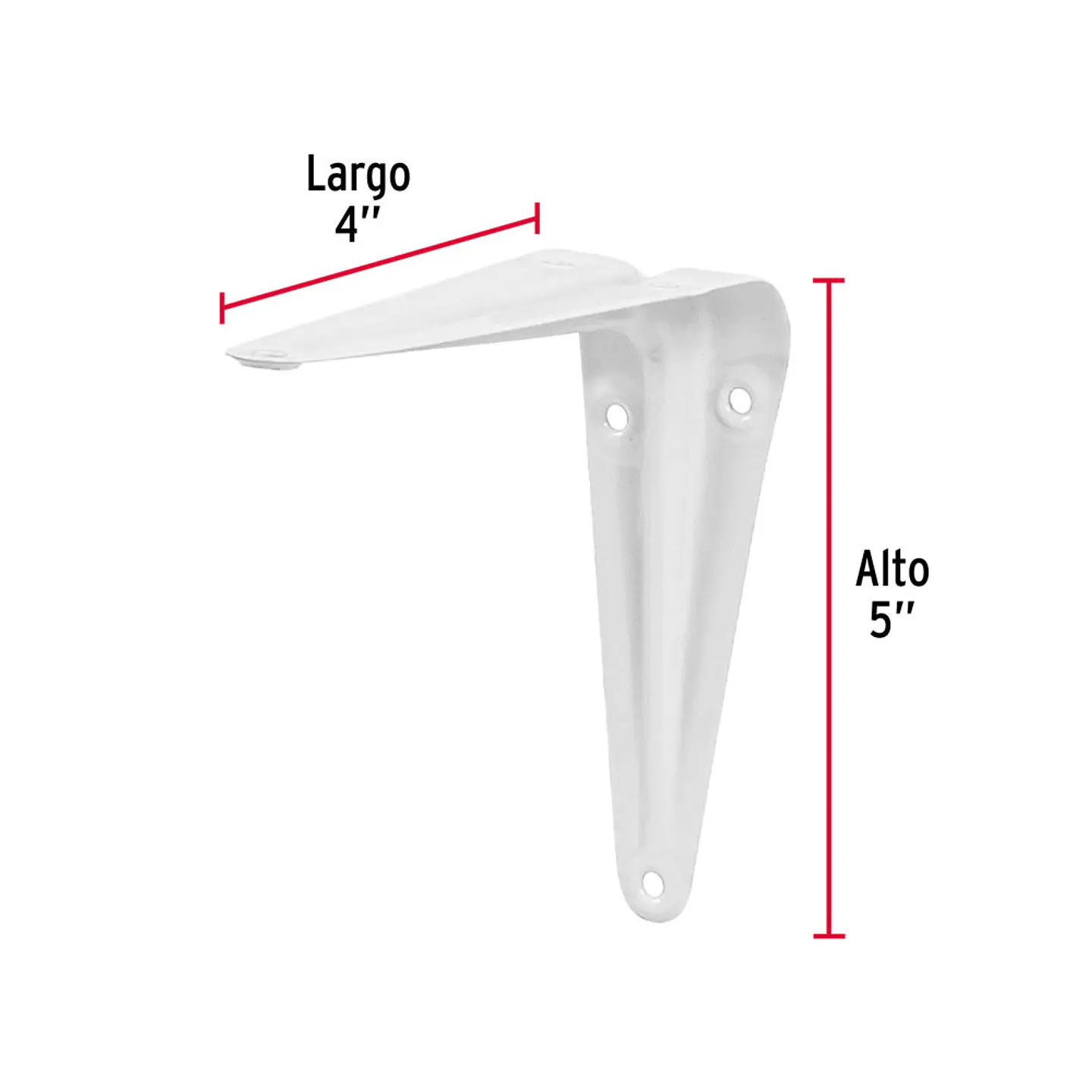 ESCUADRA PARA REPISA 4X5 BLANCA 1