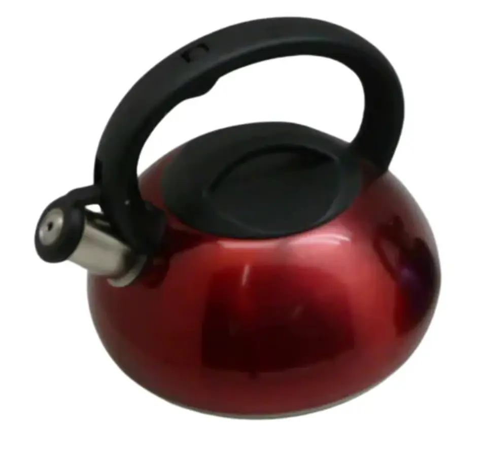 TETERA ACERO INOX C/PITO 3L ROJA 1