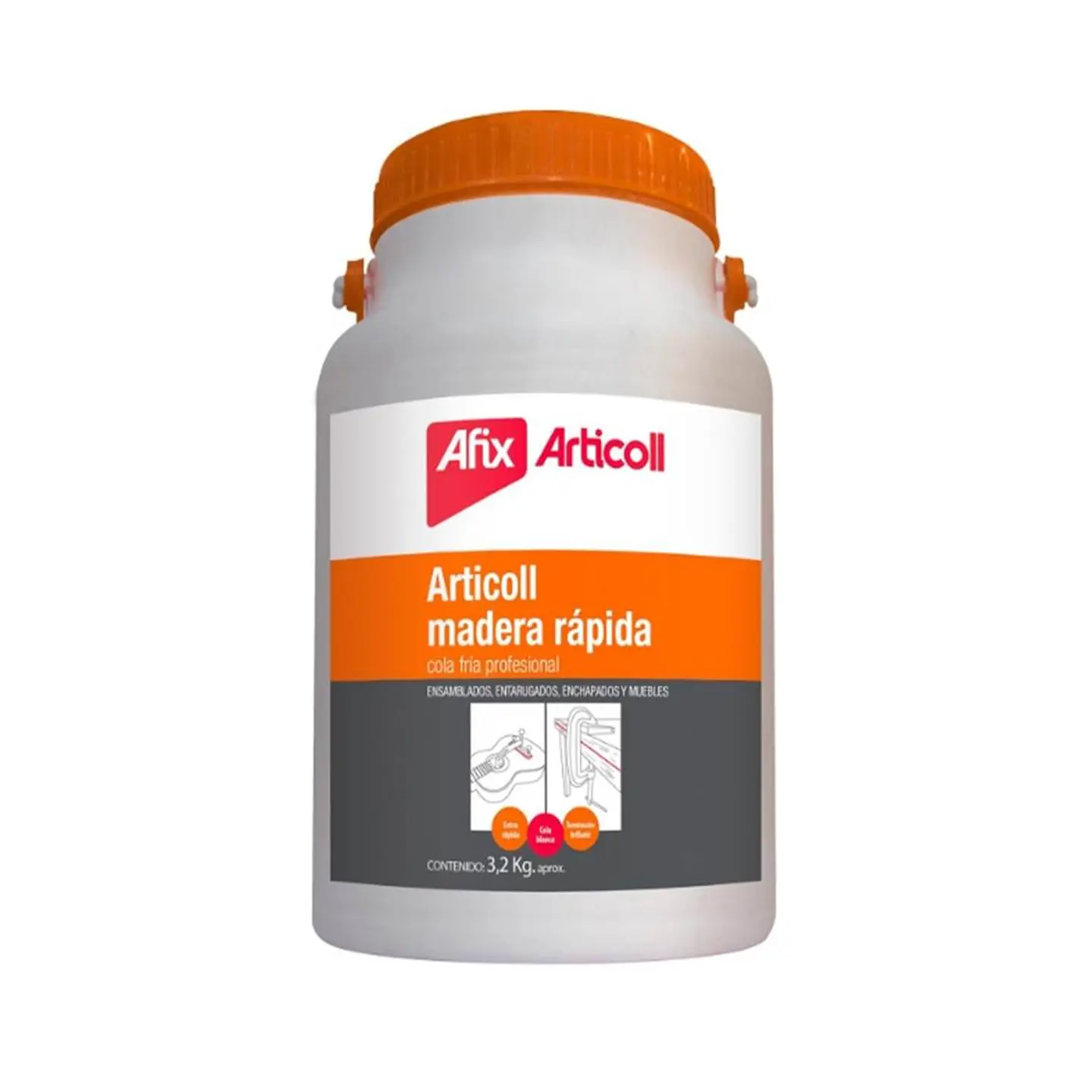 COLA FRIA ARTICOLL MADERA RAPIDA LECHERO 3.2KG 1
