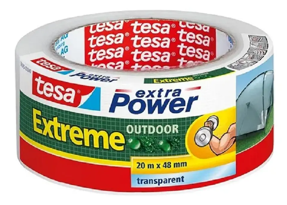 CINTA MULTIUSO TRANSPARENTE EXTERIOR 20M X 48MM 1