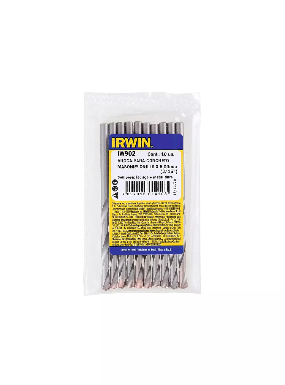 BROCA CONCRETO 5MM IRWIN 1