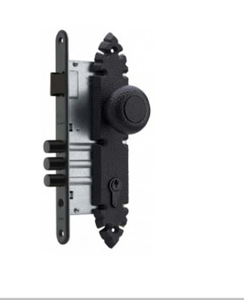CERRADURA POLI 105101 CON POMO ACCESO RUSTICA