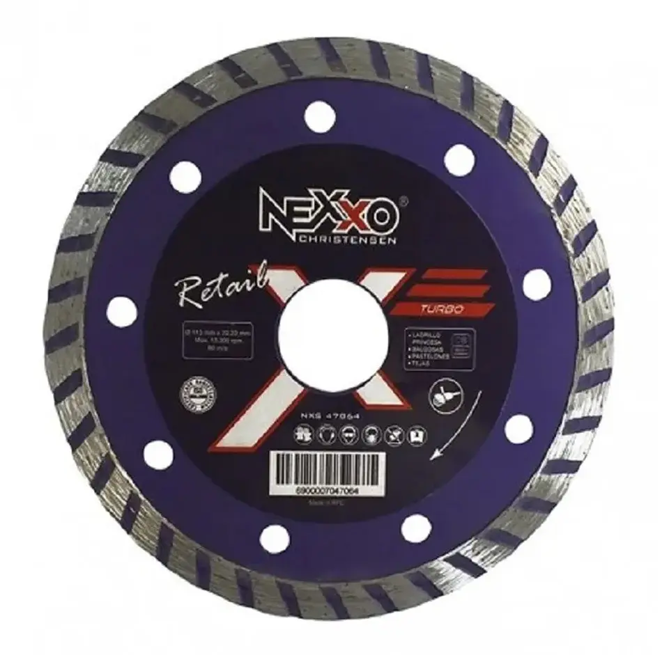 DISCO CORTE DIAMANTADO NEXXO TURBO 7 1