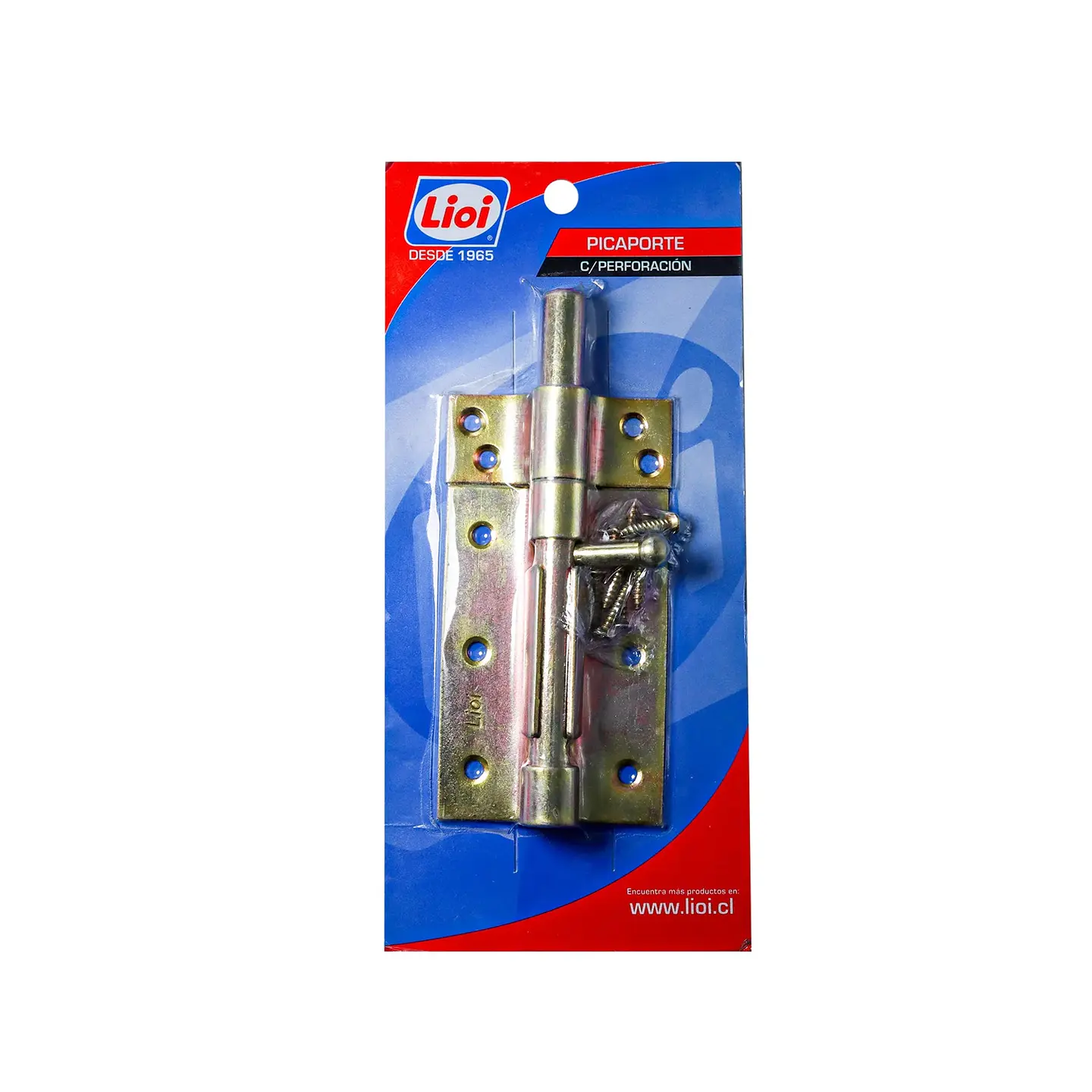 PICAPORTE LIOI 1454 100MM CON PERFORACION 1