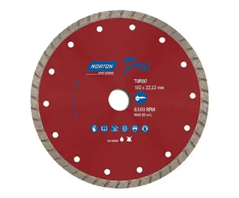 DISCO CORTE DIAMANTADO GM TOOLS TURBO CONTINUO 4 1/2 1