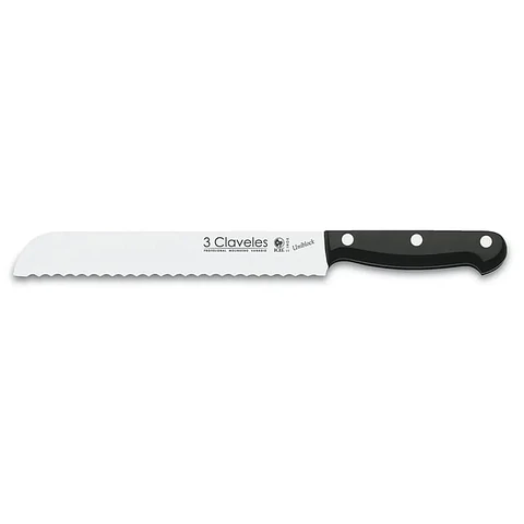 CUCHILLO 3 CLAVELES INOXIDABLE 20CM PANERO