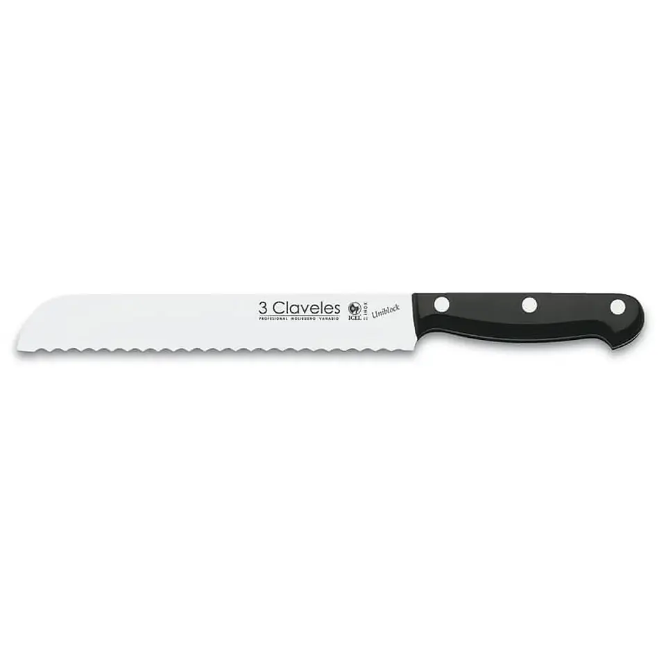 CUCHILLO 3 CLAVELES INOXIDABLE 20CM PANERO 1