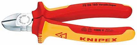 ALICATE KNIPEX CORTE DIAGONAL AISLANTE PLASTICO