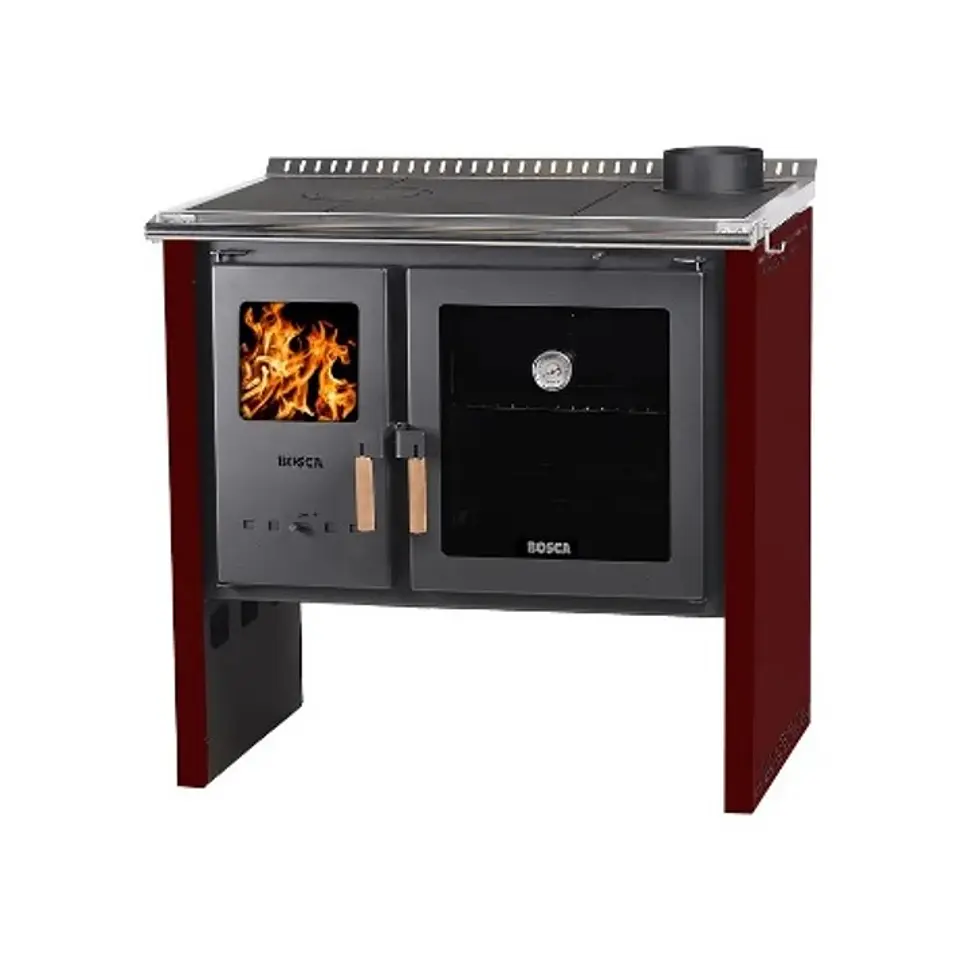 COCINA LEÑA BOSCA HESTIA 90 BURDEO CON KIT 1