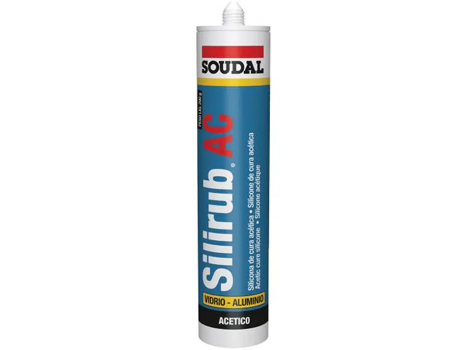 SILICONA TRANSPARENTE 300ML SOUDAL SIN FUNGICIDA 1