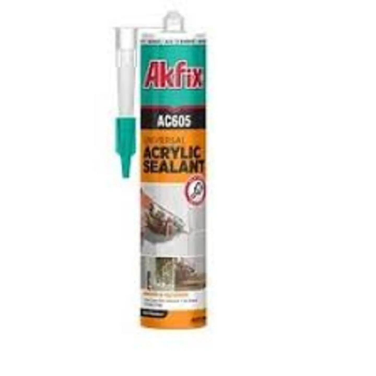 SILICONA BLANCA 300ML AKFIX CON FUNGUICIDA 1