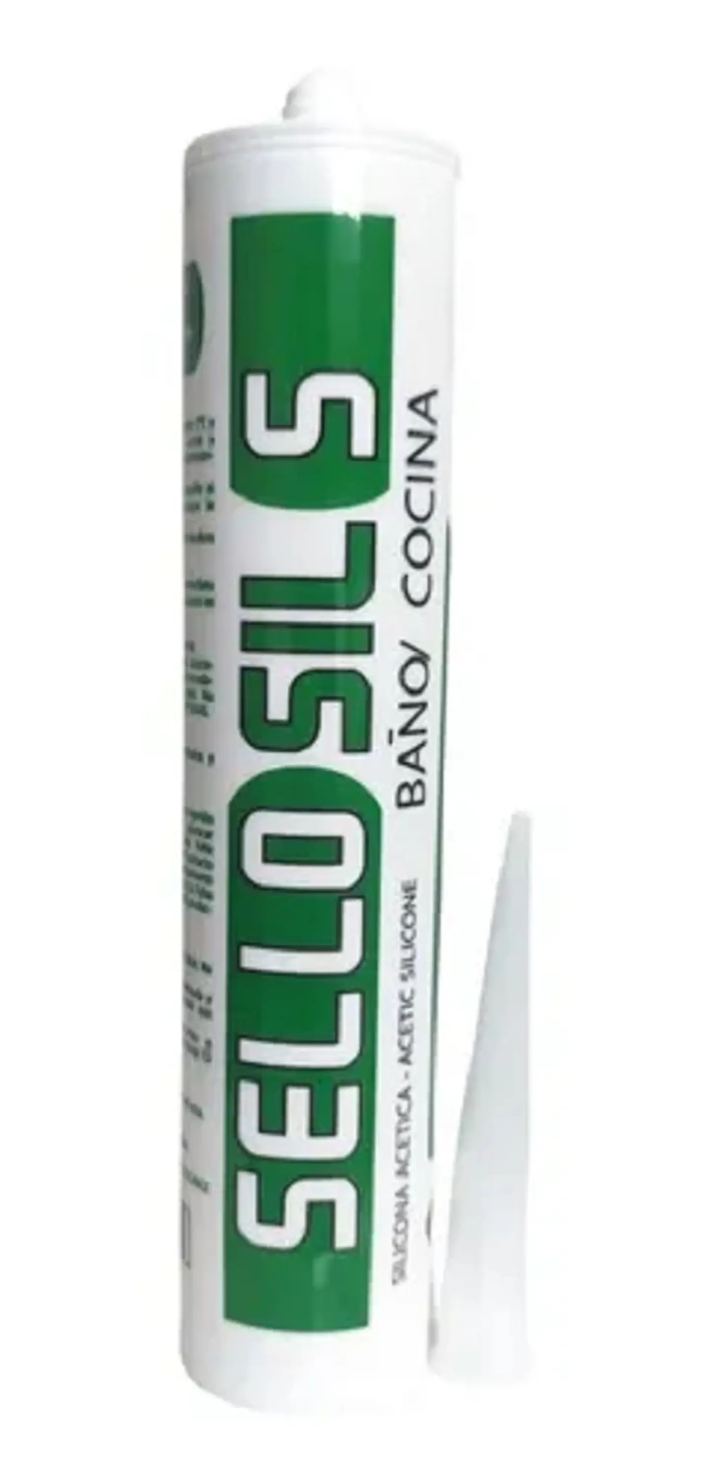 SILICONA BLANCA 300ML SELLOSIL CON FUNGUICIDA 1