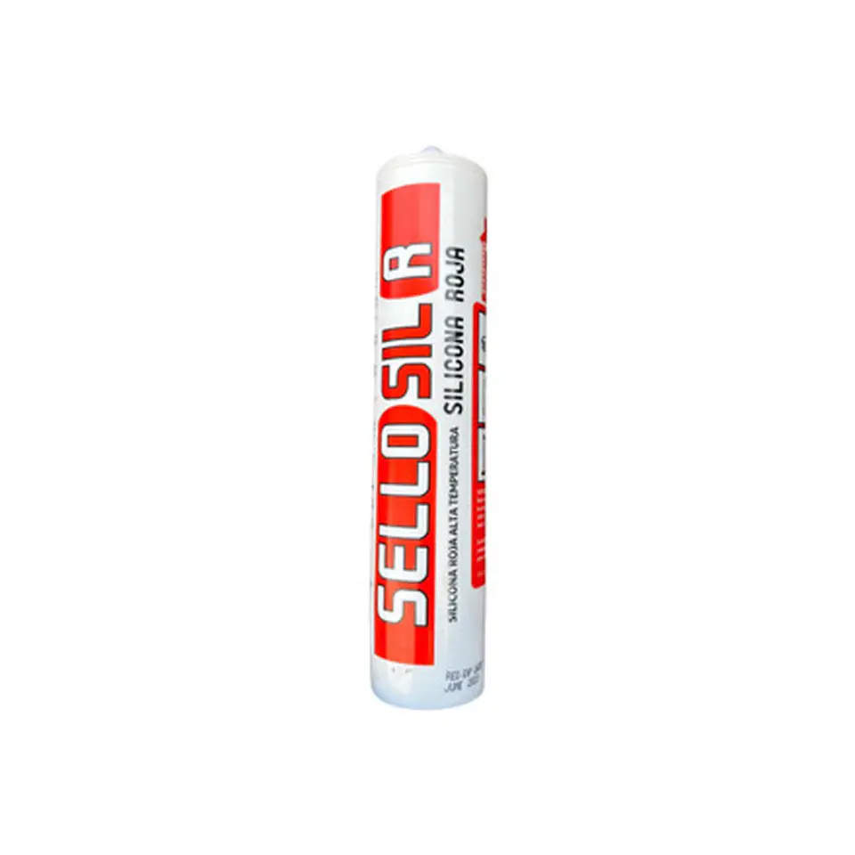 SILICONA ALTAS TEMPERATURAS ROJA 300ML SELLOSIL 1