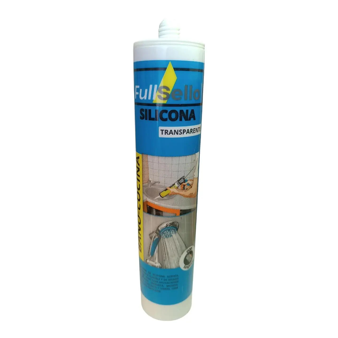 SILICONA TRANSPARENTE FULLSELLO CON FUNGUICIDA ACETICA 1