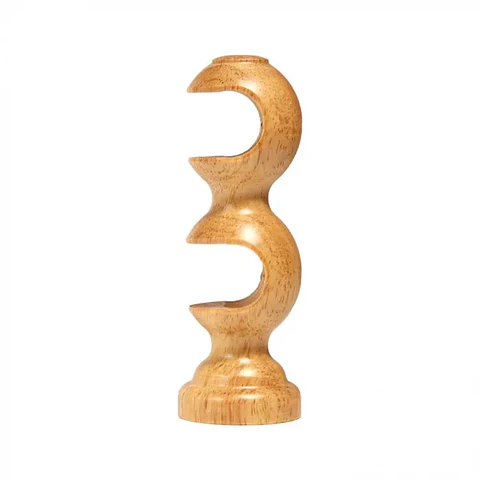 SOPORTE MADERA NATURAL DOBLE 28MM CADA UNO