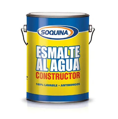 ESMALTE AL AGUA SOQUINA GALON BLANCO