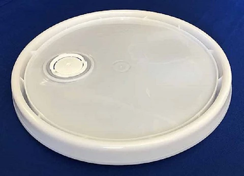 TAPA BALDE 20LTS CON VERTEDOR BLANCO