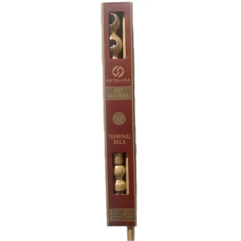 SET BARRA CORTINA MADERA 19-28MM 2M NATURAL 1