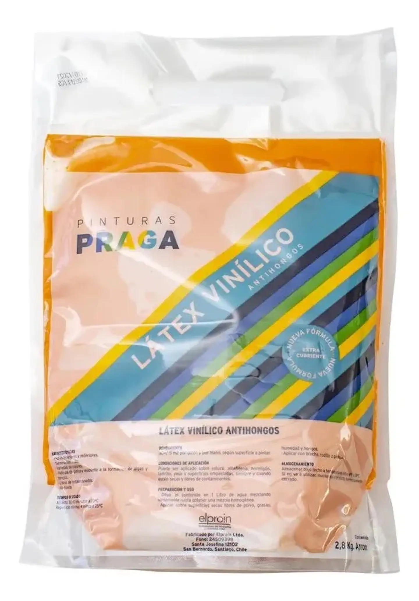 LATEX BOLSA 2.8KG NARANJO 1