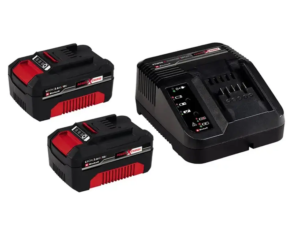 CARGADOR CON 2 BATERIAS 3AH POWER X CHANGE 1