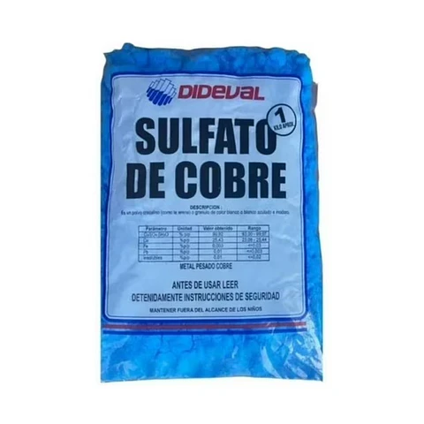 SULFATO DE COBRE DIDEVAL BOLSA 1KG