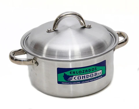CACEROLA ALUMINIO 28CM C/ASA ACERO INOX CONDOR