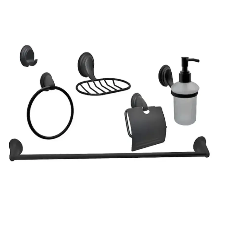 KIT ACCESORIOS BAÑO NOTTE 6 PIEZAS TAUMM 1