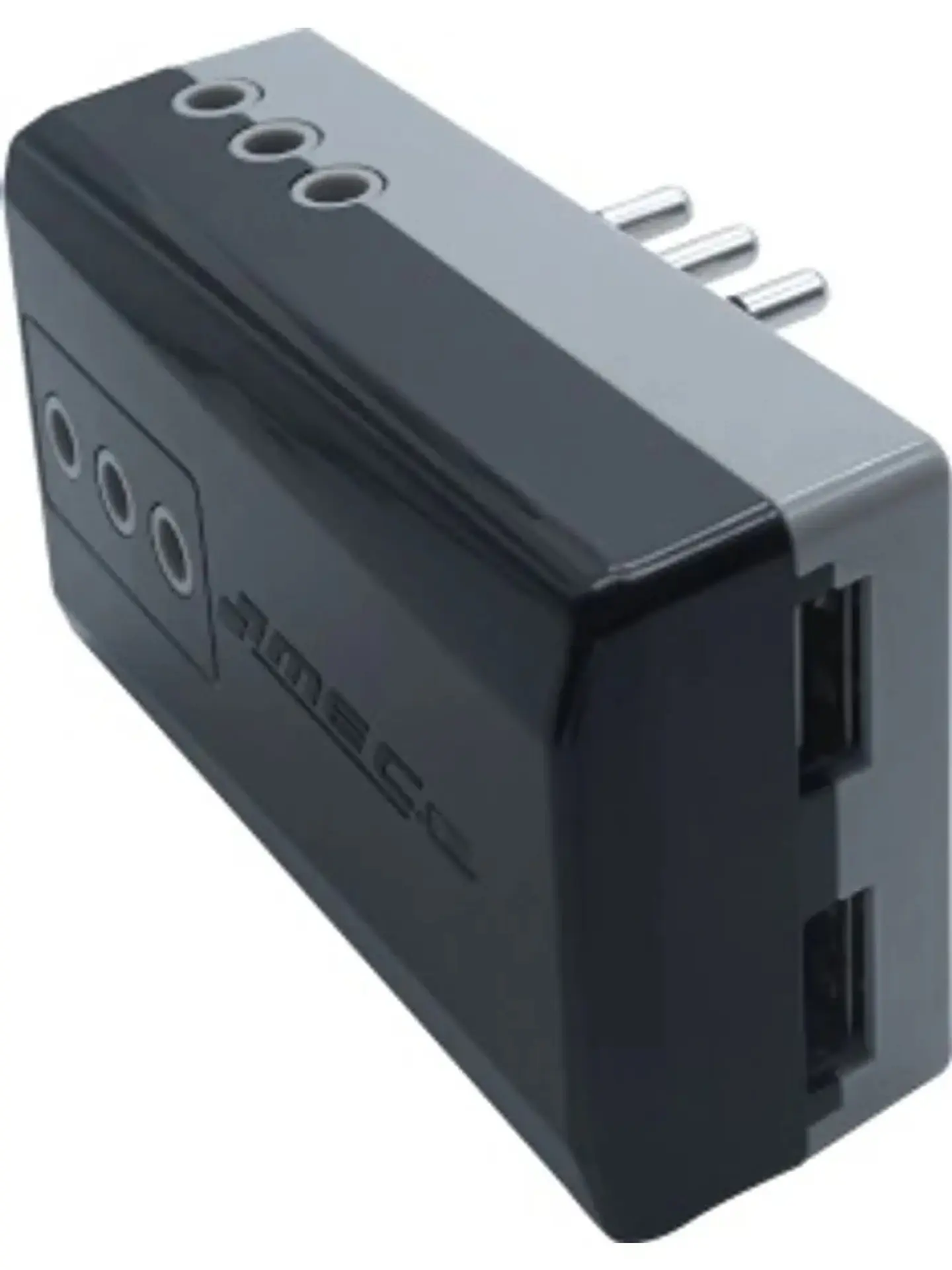 ADAPTADOR ENCHUFE MACHO TRIPLE CON 2 USB 1
