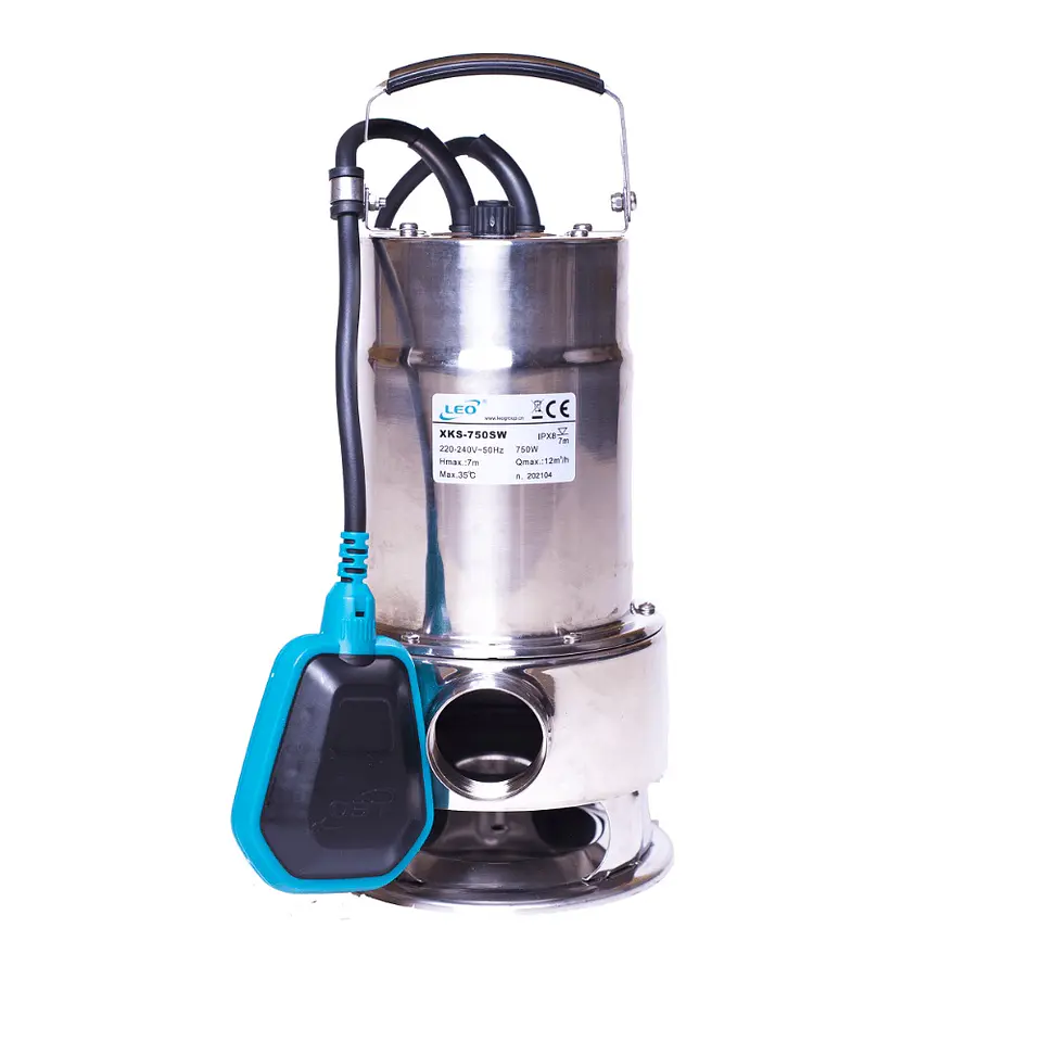 BOMBA SUMERGIBLE LEO AGUAS SUCIAS 1HP 1