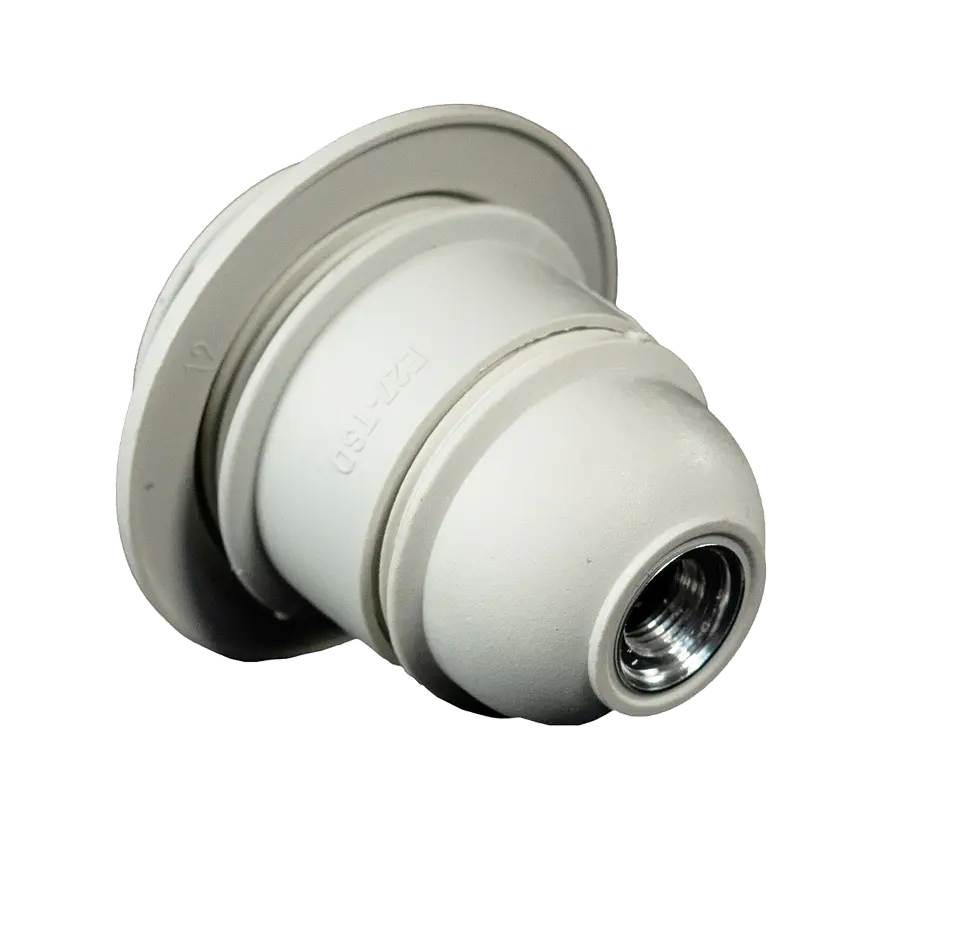 PORTALAMPARA CON ANILLO BLANCO 1