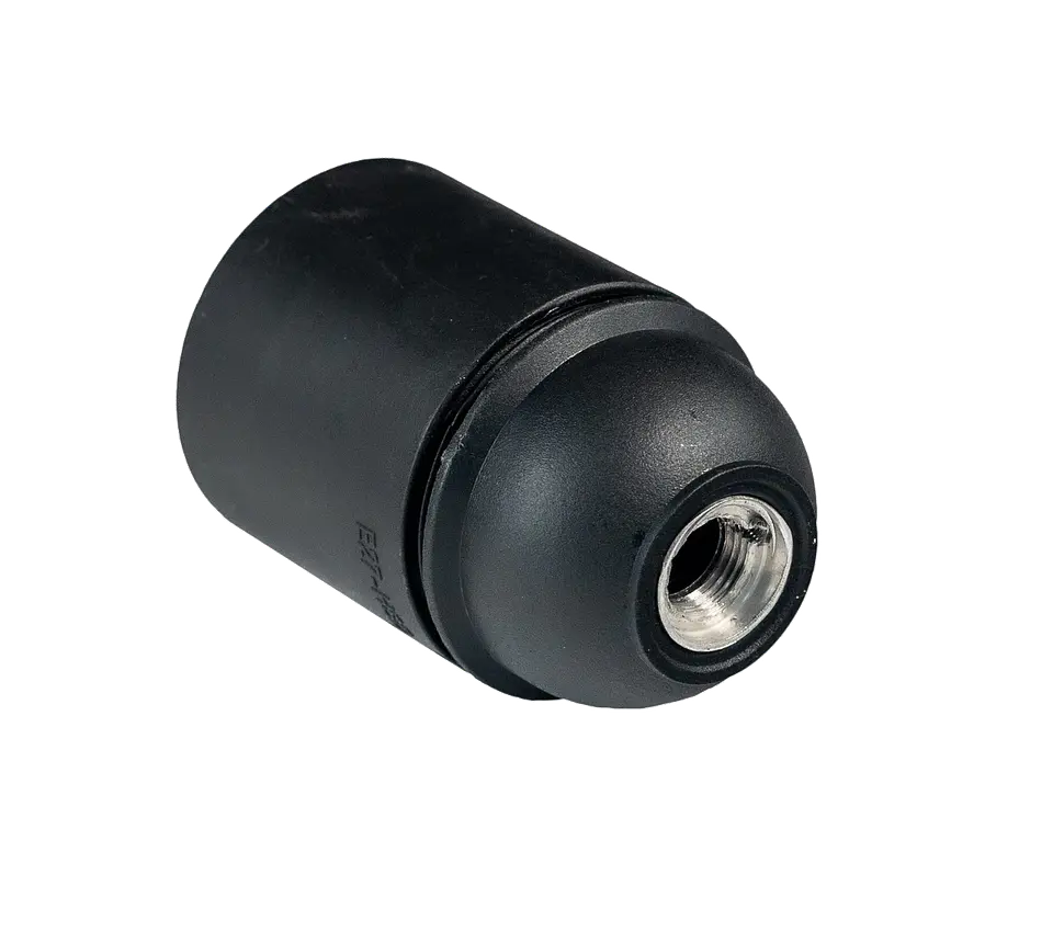 PORTALAMPARA E27 NEGRO CERTIFICADO 1
