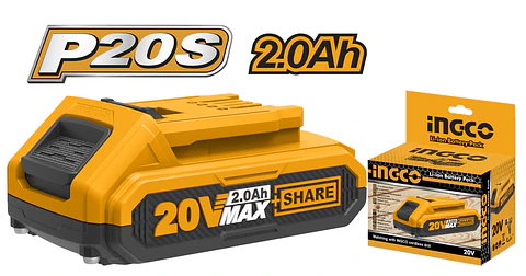 BATERIA DE LITIO INGCO 20V 2AH ADAPTABLE