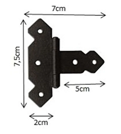 BISAGRA MARIPOSA 3 X 2 1/2 FE NEGRO