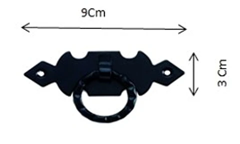TIRADOR ANILLA REFERENCIA 28HA 90 X 30 NEGRO