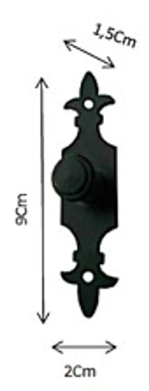 TIRADOR PERILLA 3 1/2 PLACA FLOR