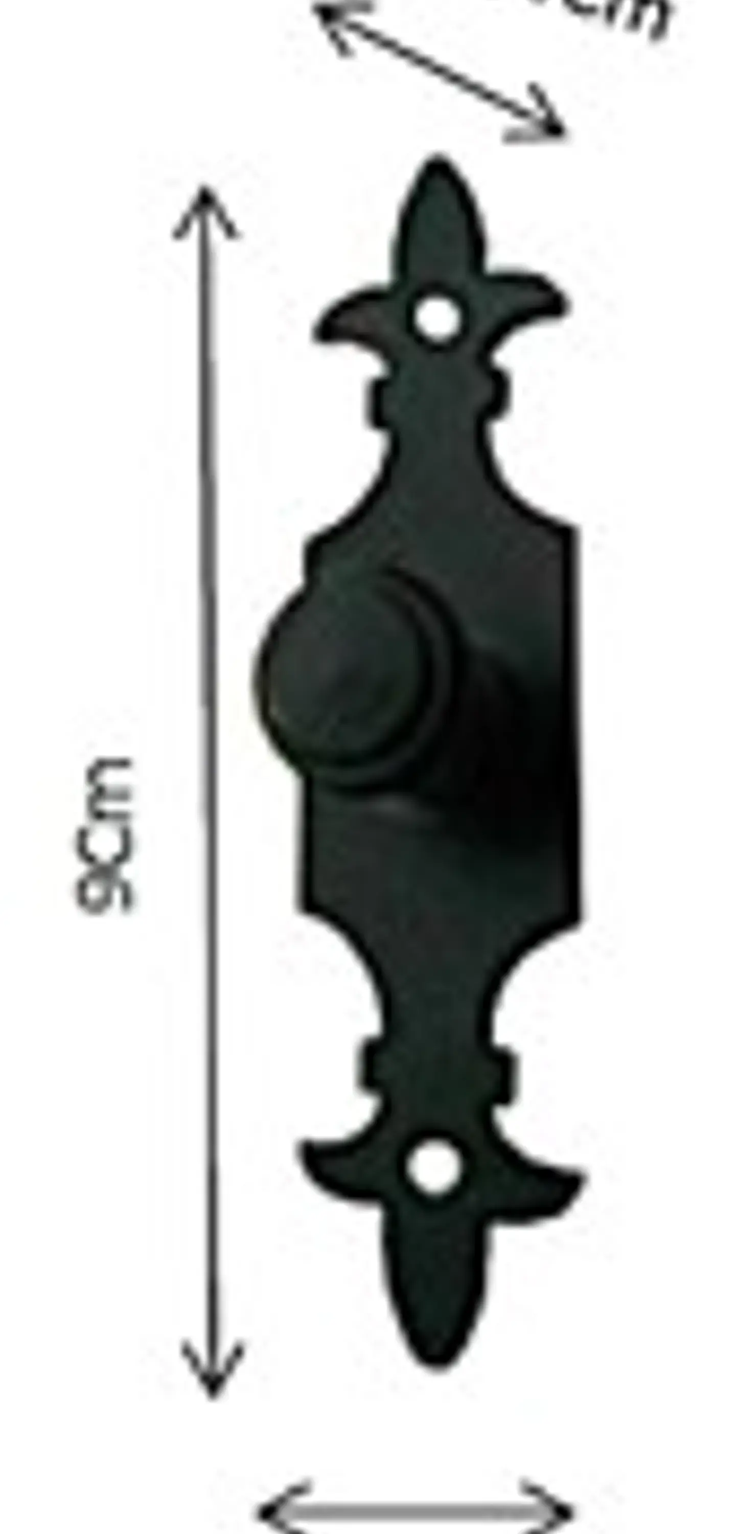 TIRADOR PERILLA 3 1/2 PLACA FLOR 1