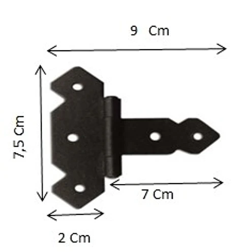 BISAGRA MARIPOSA 3 X 3 1/2 FIERRO NEGRO