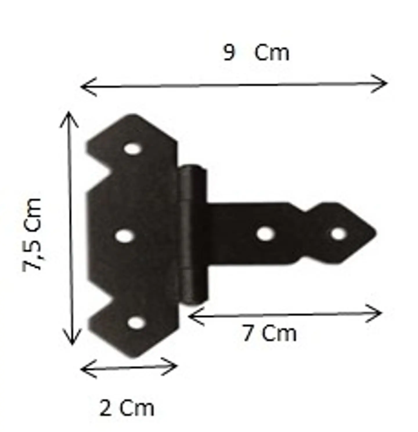 BISAGRA MARIPOSA 3 X 3 1/2 FIERRO NEGRO 1
