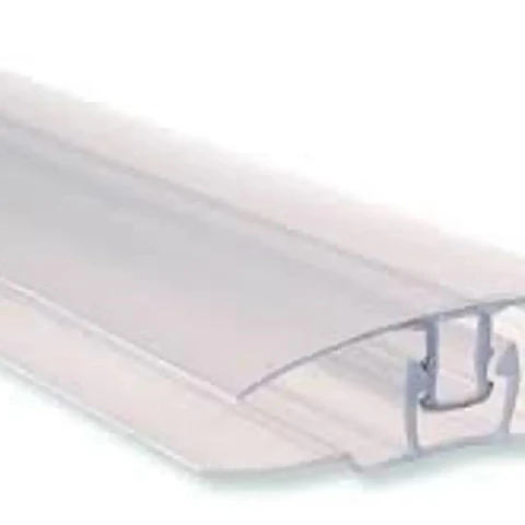 PERFIL POLICARBONATO H C/CLIP TRANSP 2.90X4 6MM