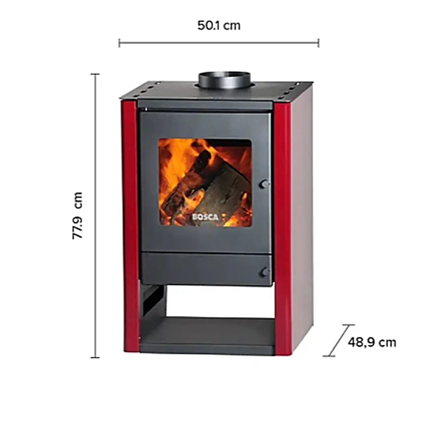 CALEFACTOR BOSCA A LEÑA GOLD 380 BURDEO CERTIFICADO 1